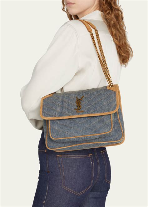 saint laurent niki bag denim|saint laurent niki bag sale.